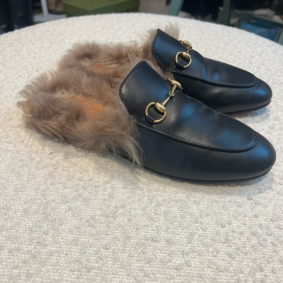 Gucci Princetown Furry Mule sz 38 - Picture 5 of 7